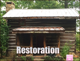 Historic Log Cabin Restoration  Brantley, Alabama