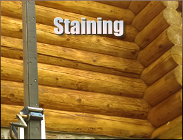  Brantley, Alabama Log Home Staining